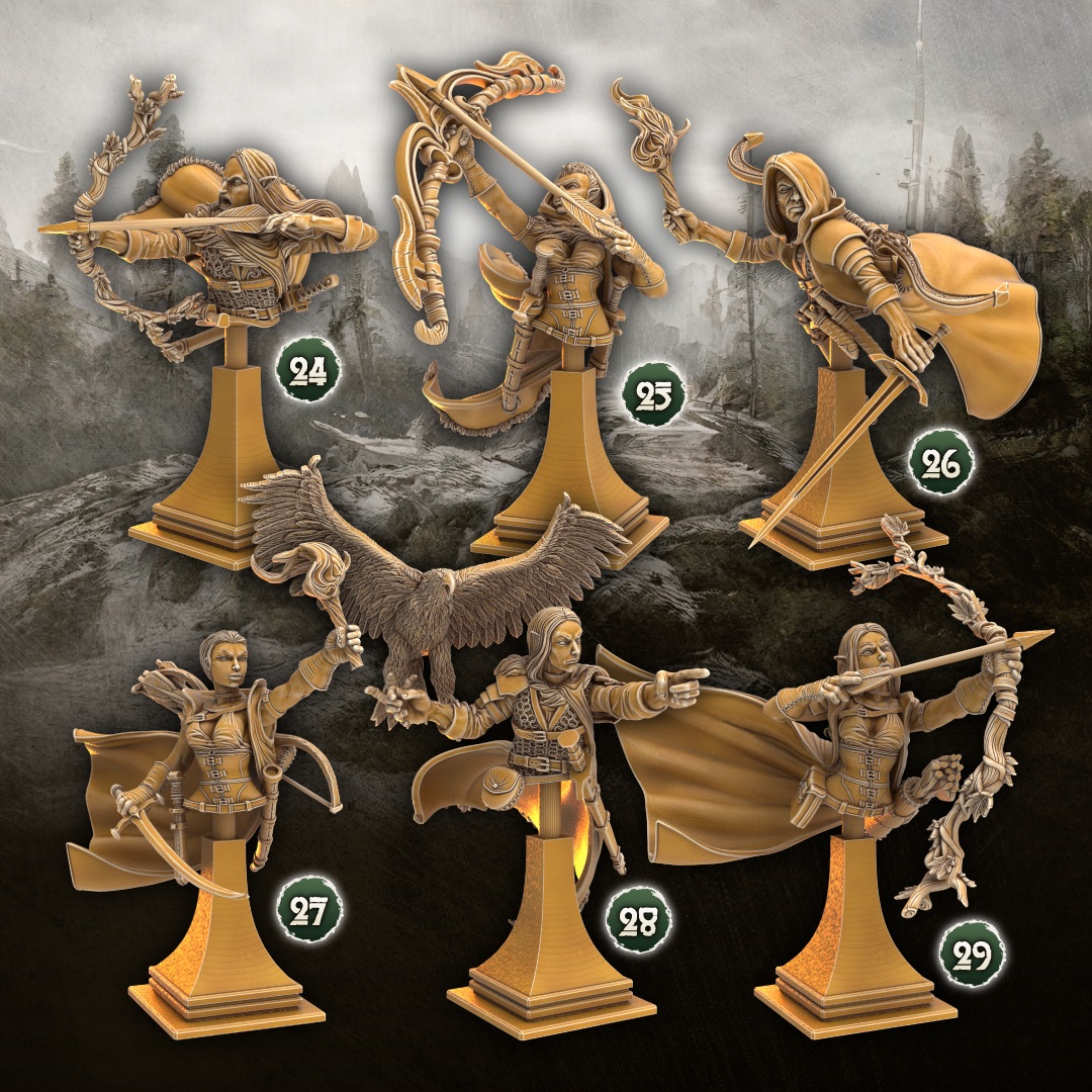 Rangers of the Beastweald Busts